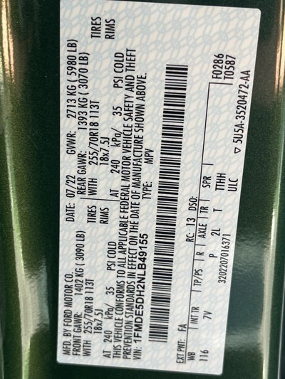 2022 Ford Bronco Base