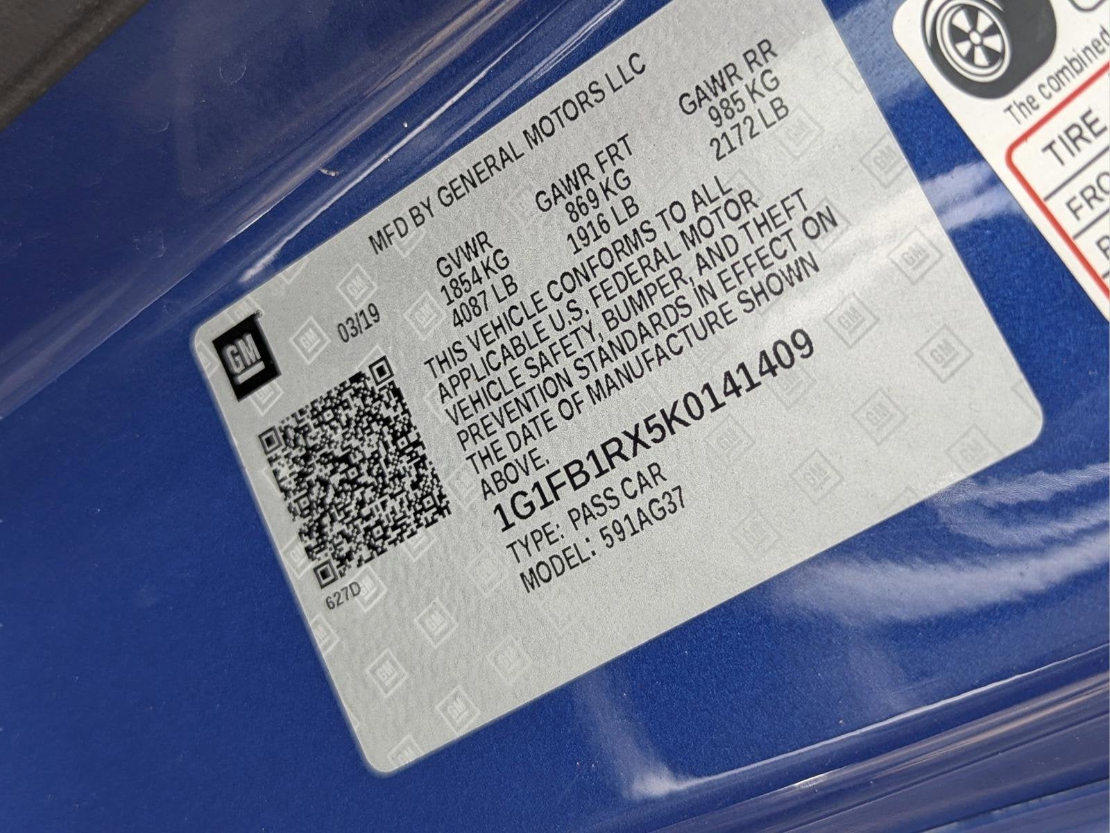 2019 Chevrolet Camaro 1LS