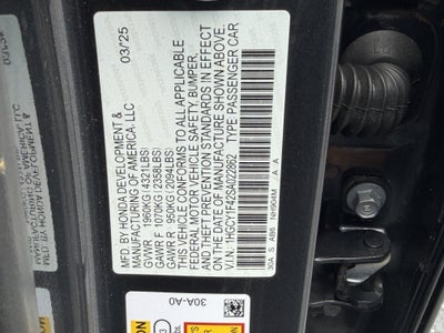 2025 Honda Accord Sedan SE