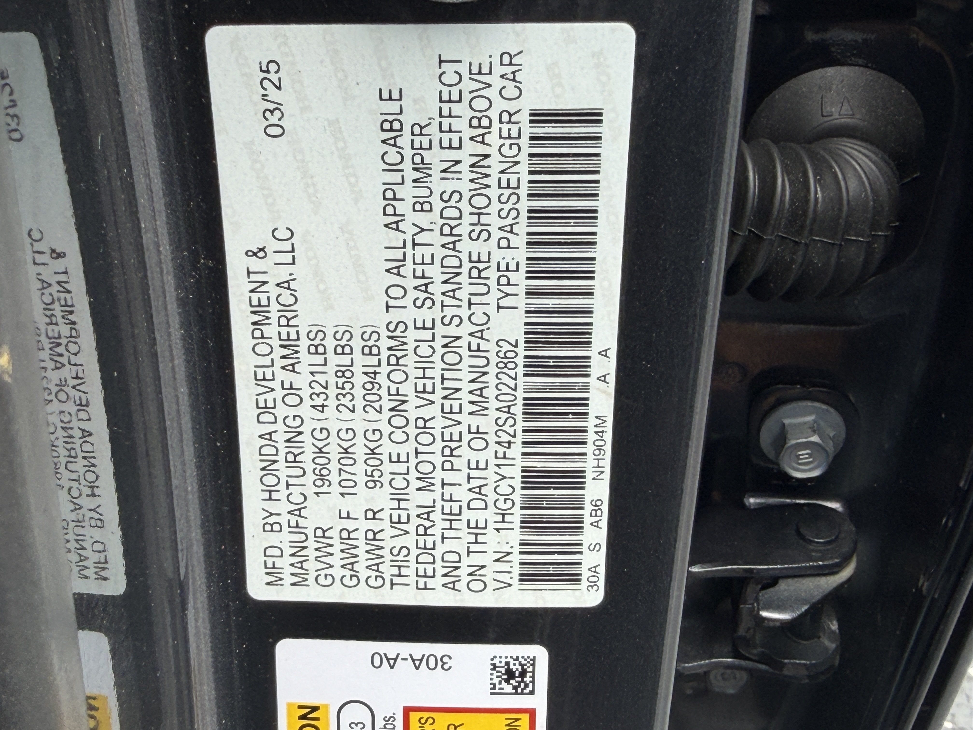 2025 Honda Accord Sedan SE