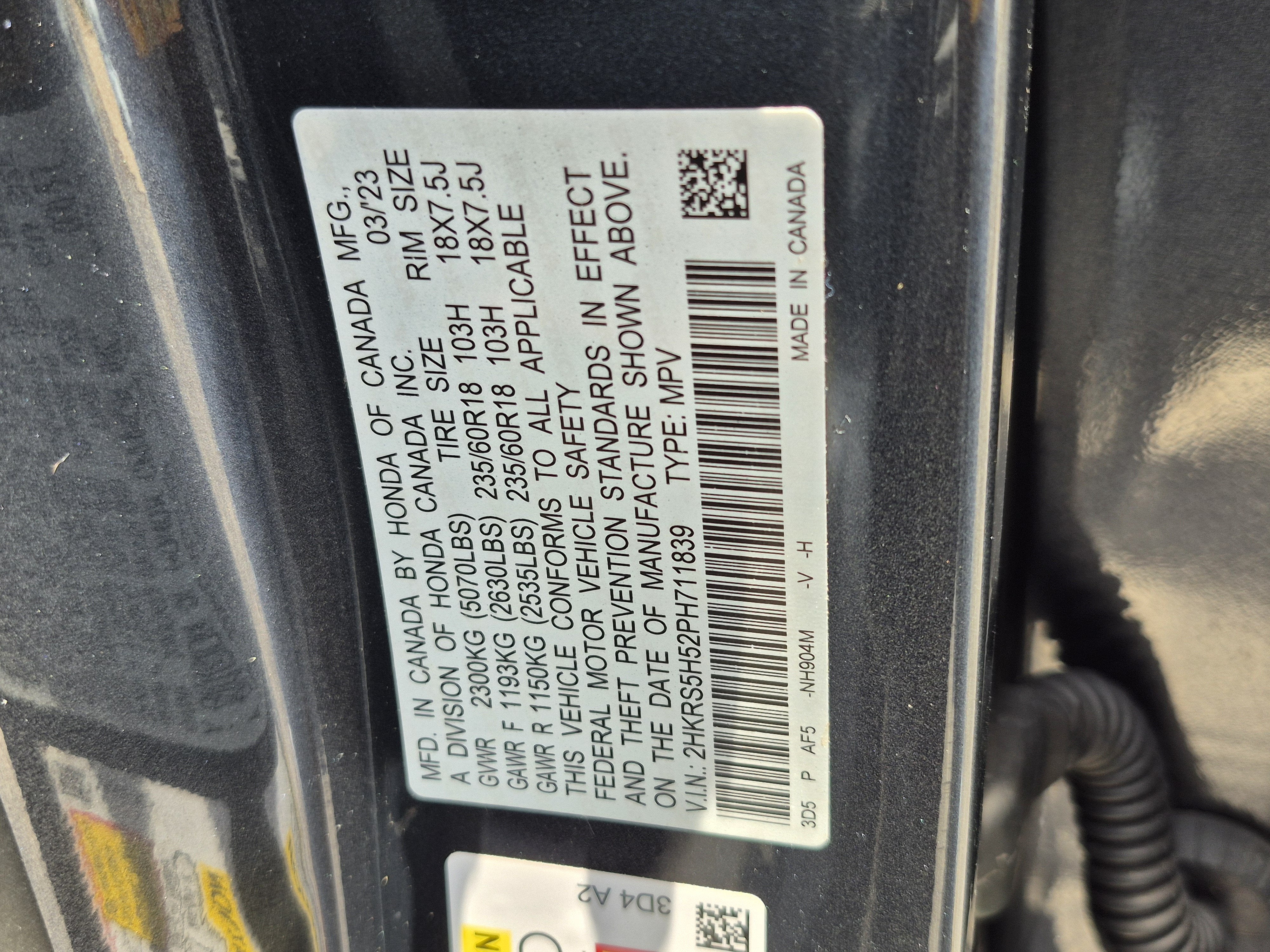 2023 Honda CR-V Hybrid Sport