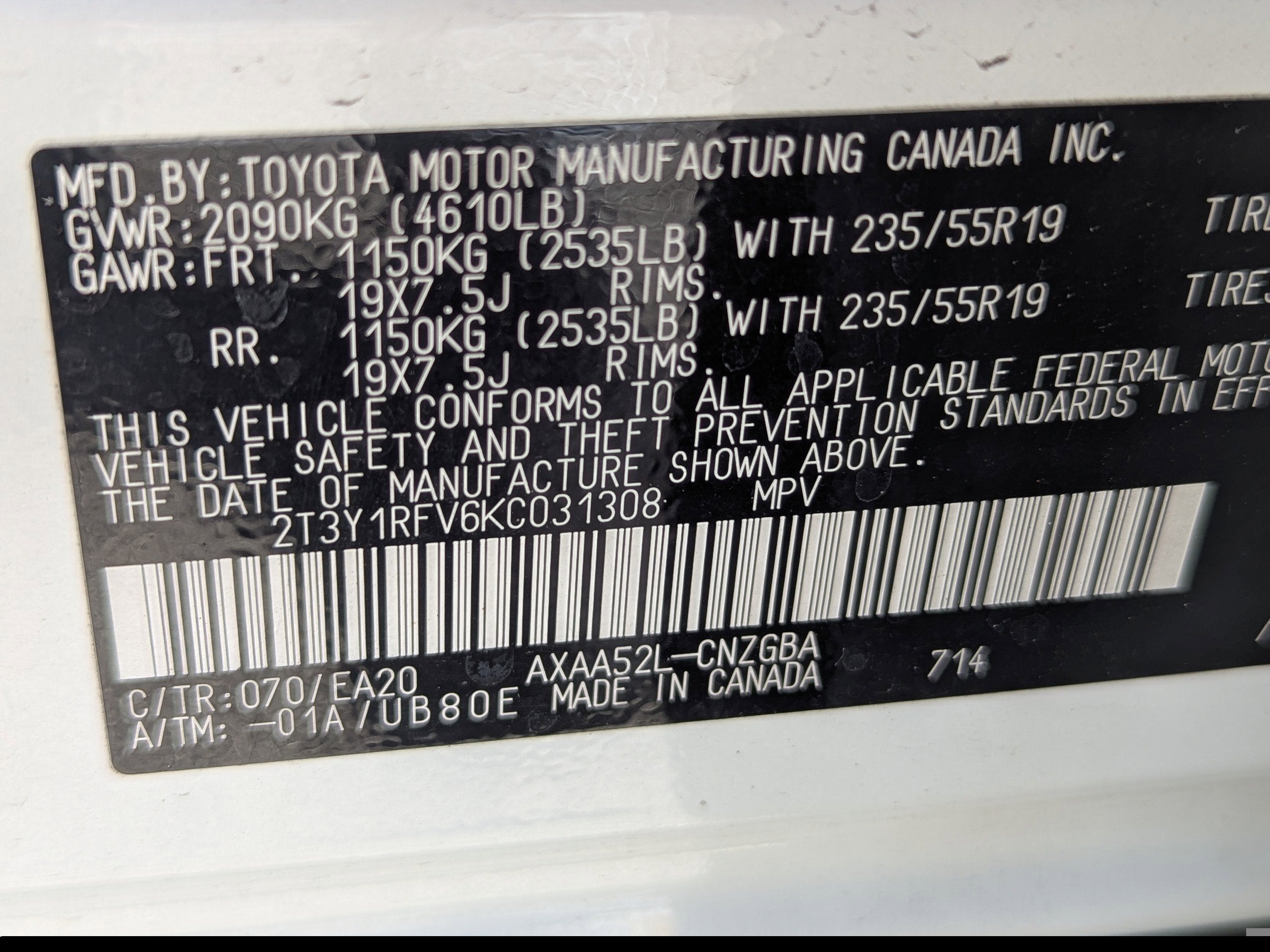 2019 Toyota RAV4 Limited