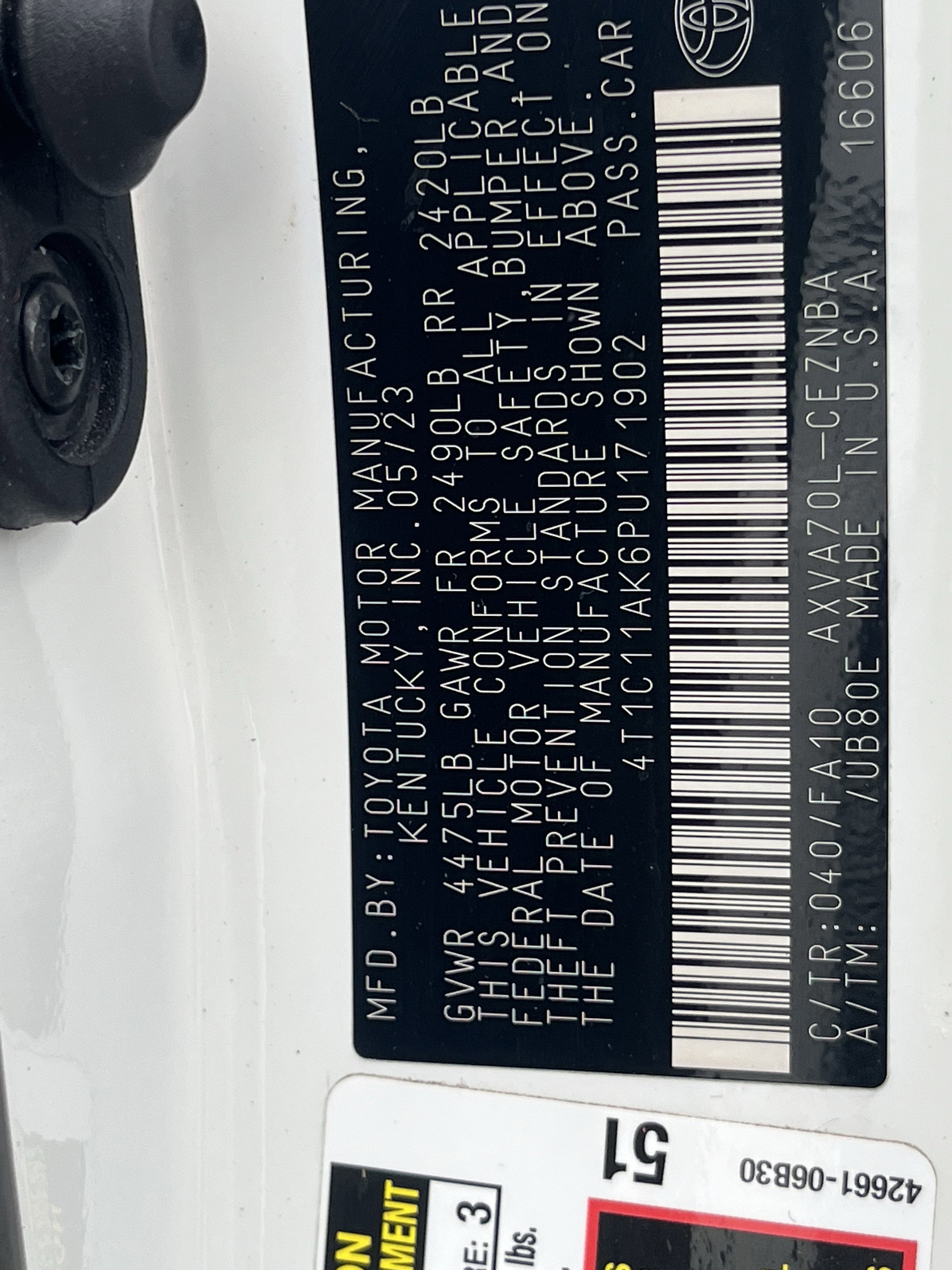 2023 Toyota Camry LE