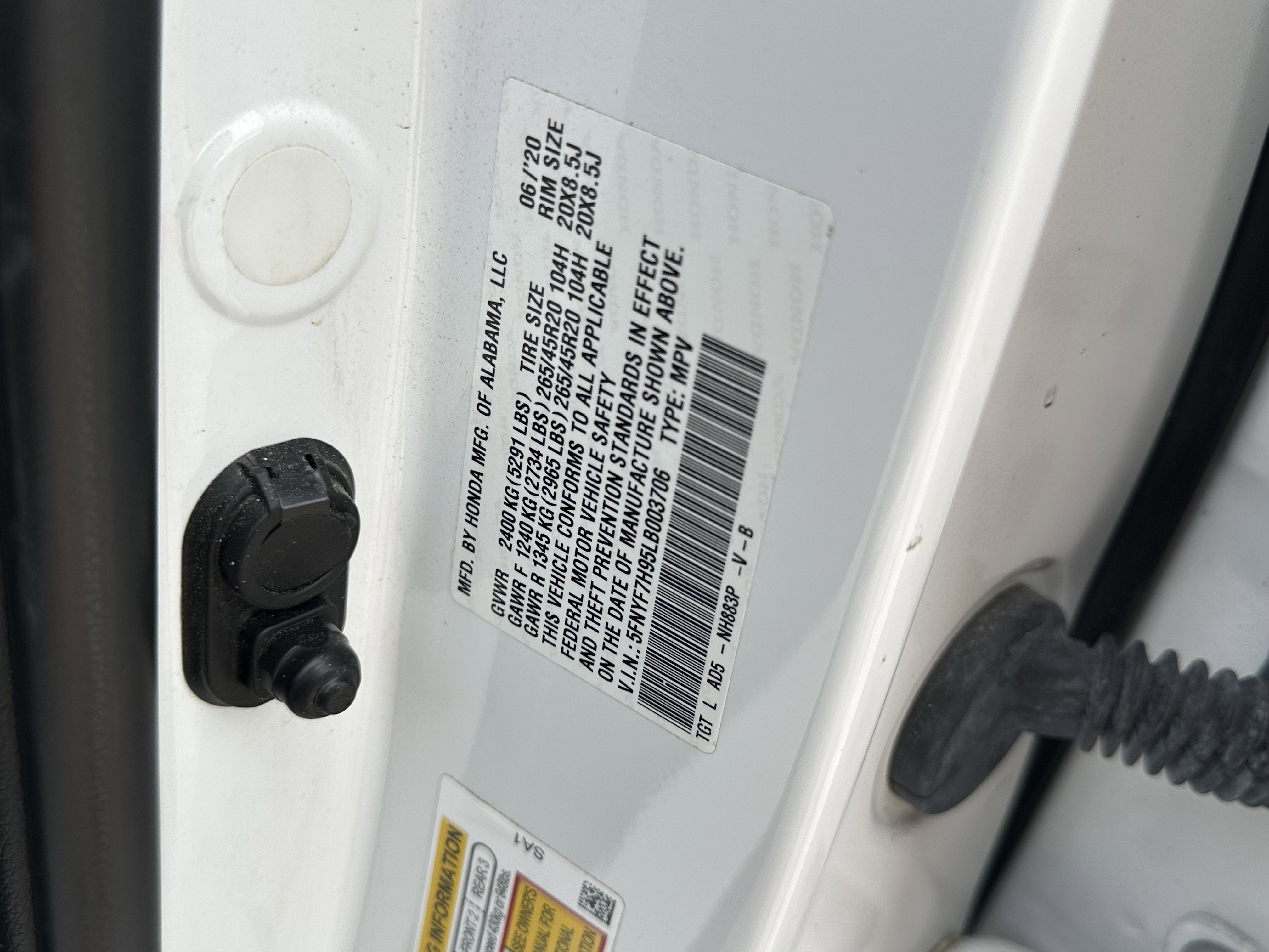 2020 Honda Passport Touring