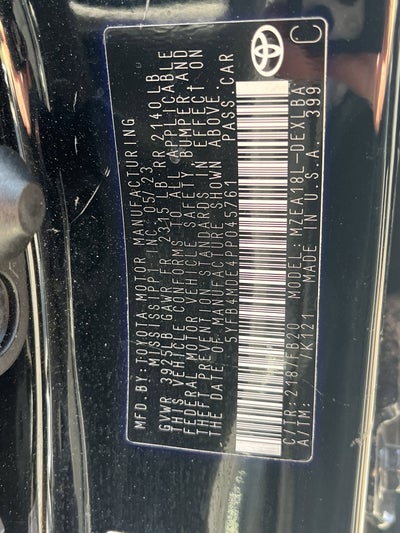 2023 Toyota Corolla LE