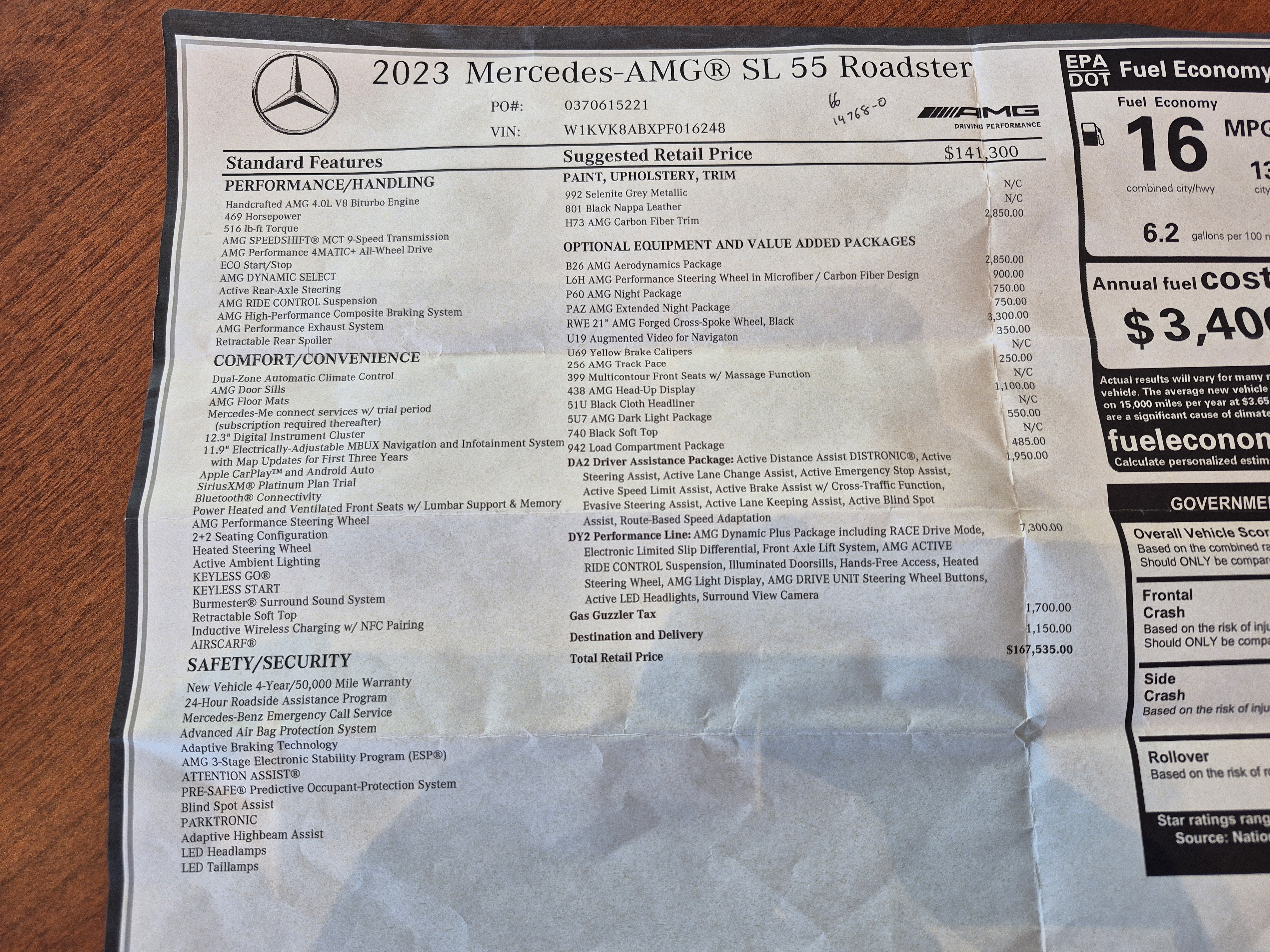 2023 Mercedes-Benz SL-Class AMG® SL 55
