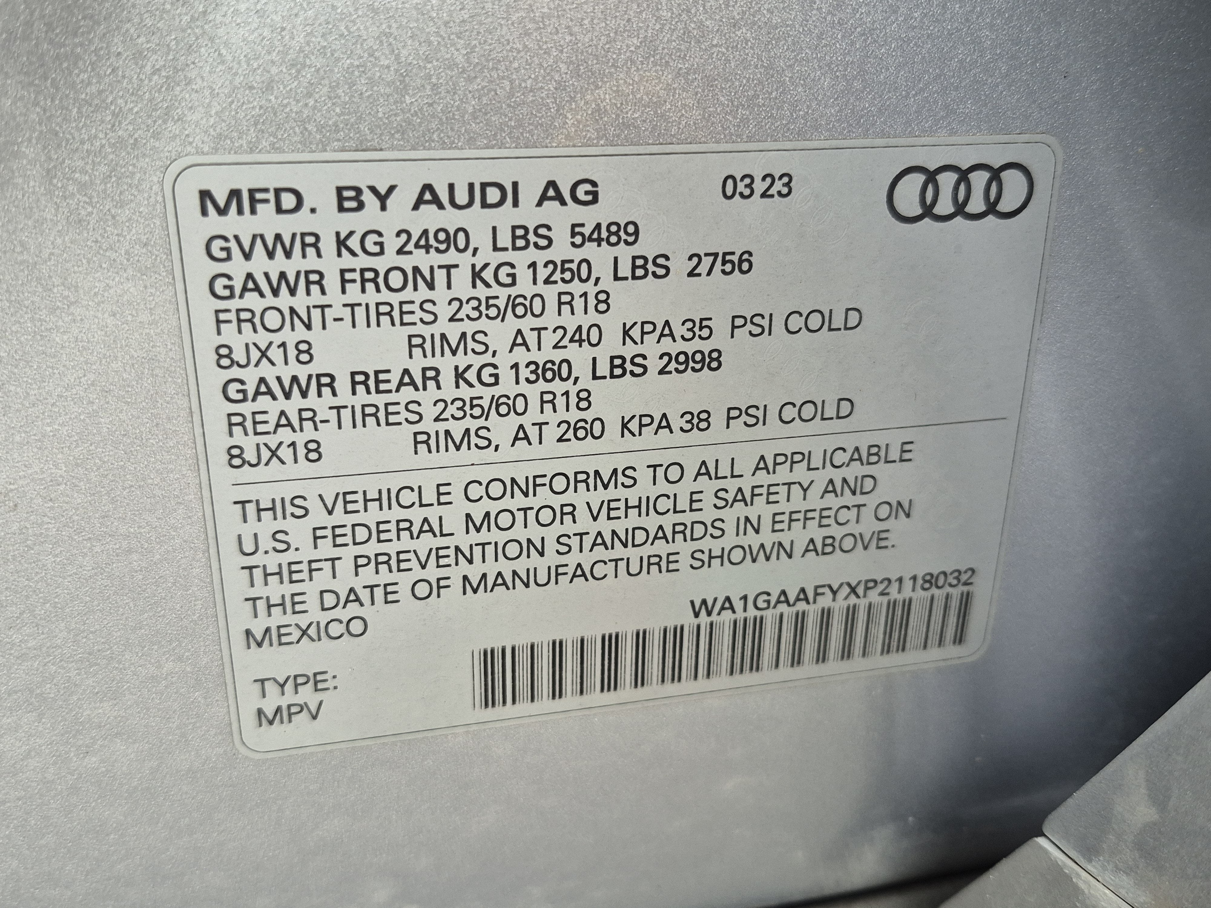 2023 Audi Q5 S line Premium