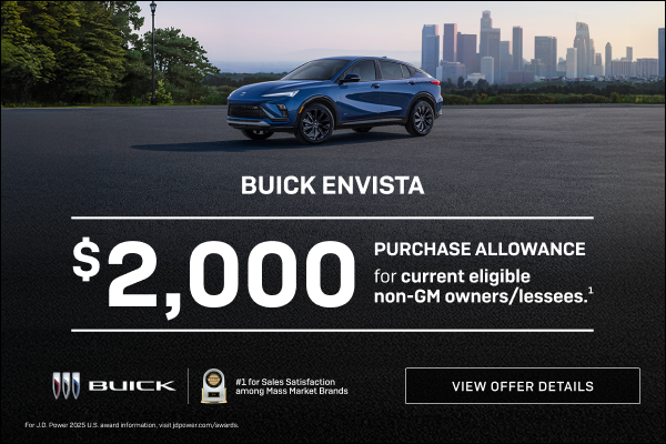 $2,000 PURCHASE ALLOWANCE for current eligible non-GM owners/lessees.1