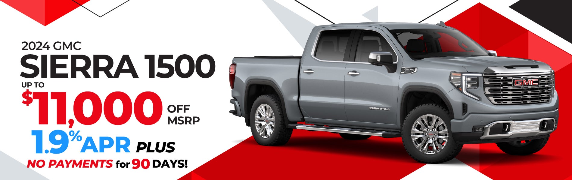 2024 GMC Sierra 1500 - SAVE up to $11,000 or 1.9% A{R