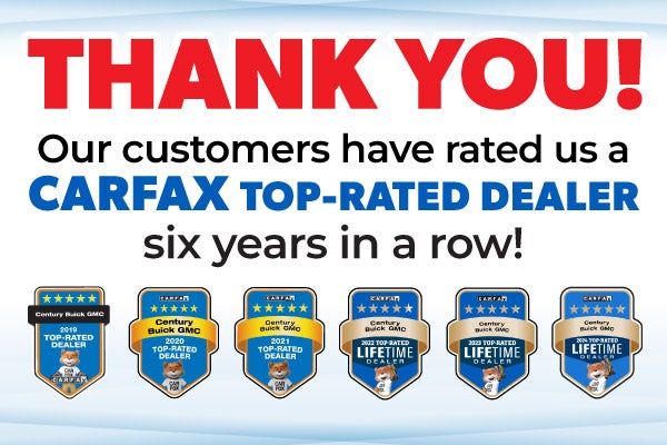 Thank you for rating us as a Carfax Top-Rated Dealer