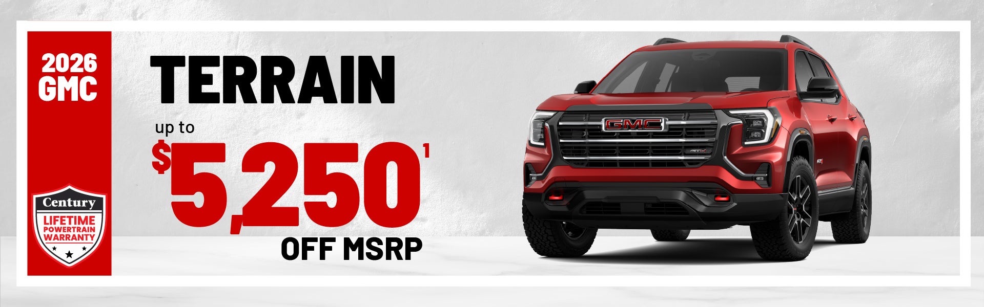 2026 Terrain -up to $5250 in savings
