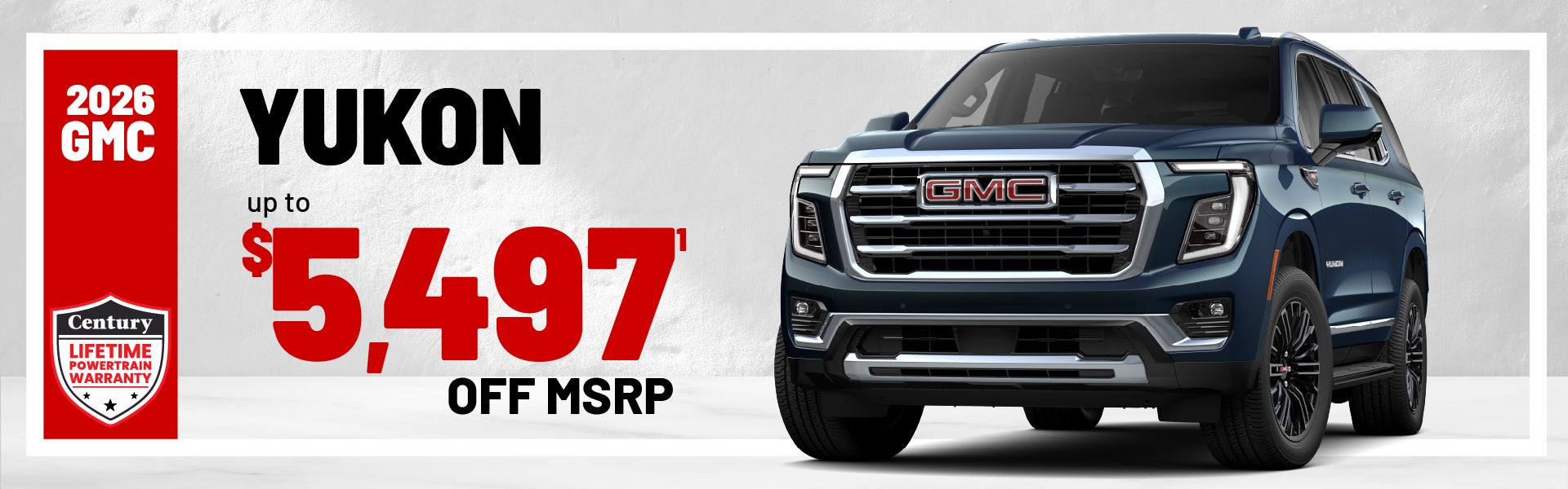 2026 GMC Yukon - up to $5497 in savings