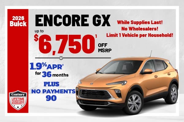 2026 Buick Encore GX - up to $6750 in savings | 1.9% APR