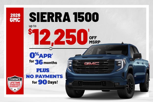 2026 GMC Sierra 1500 - up to $12,250 off MSRP