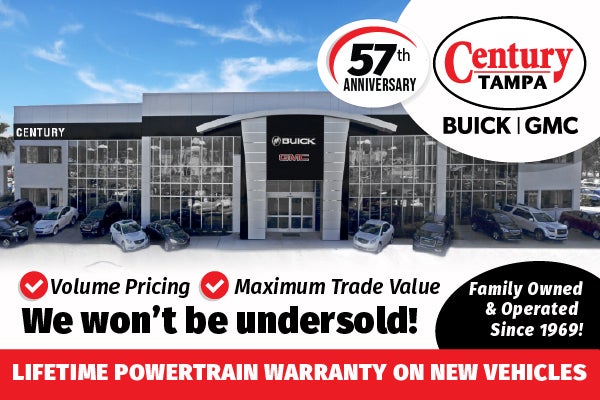 Century Buick GMC won't be undersold on Buick or GMC models!