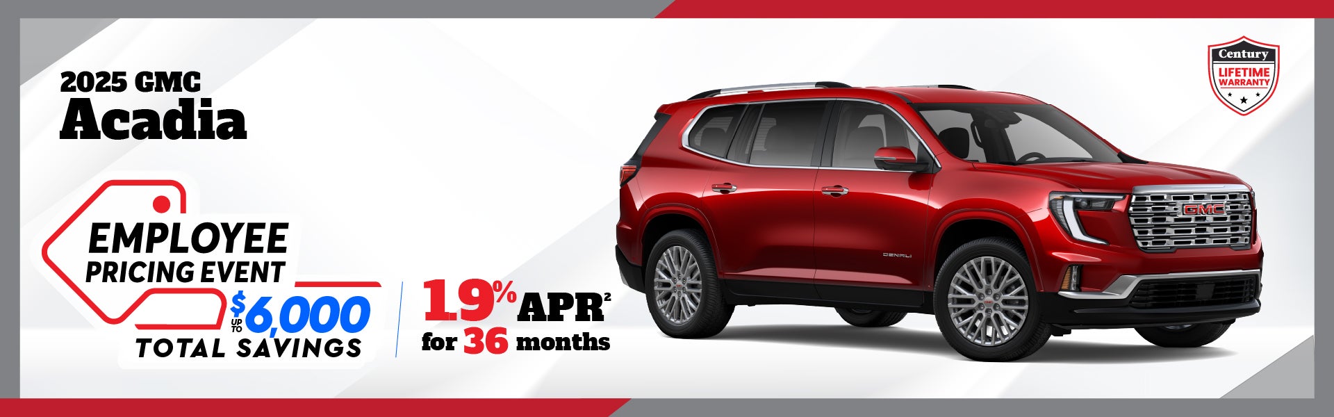 2025 GMC Acadia - employee pricing | 1.9% APR