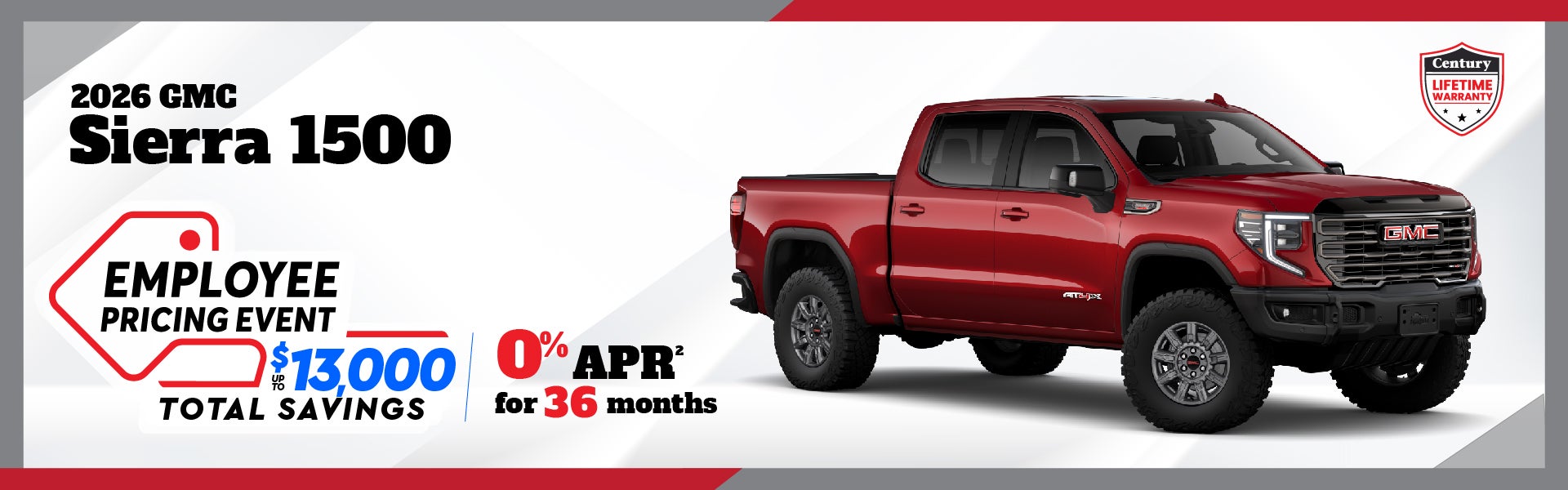 2026 GMC Sierra 1500 - Employee Pricing | 0% APR