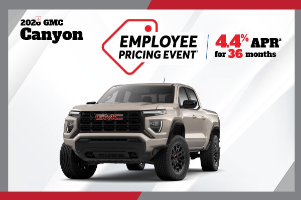 2026 GMC Canyon - Employee pricing with up to $5900 off