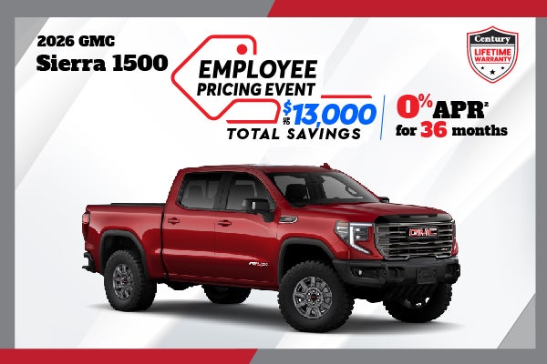 2026 GMC Sierra 1500 - Employee Pricing | 0% APR