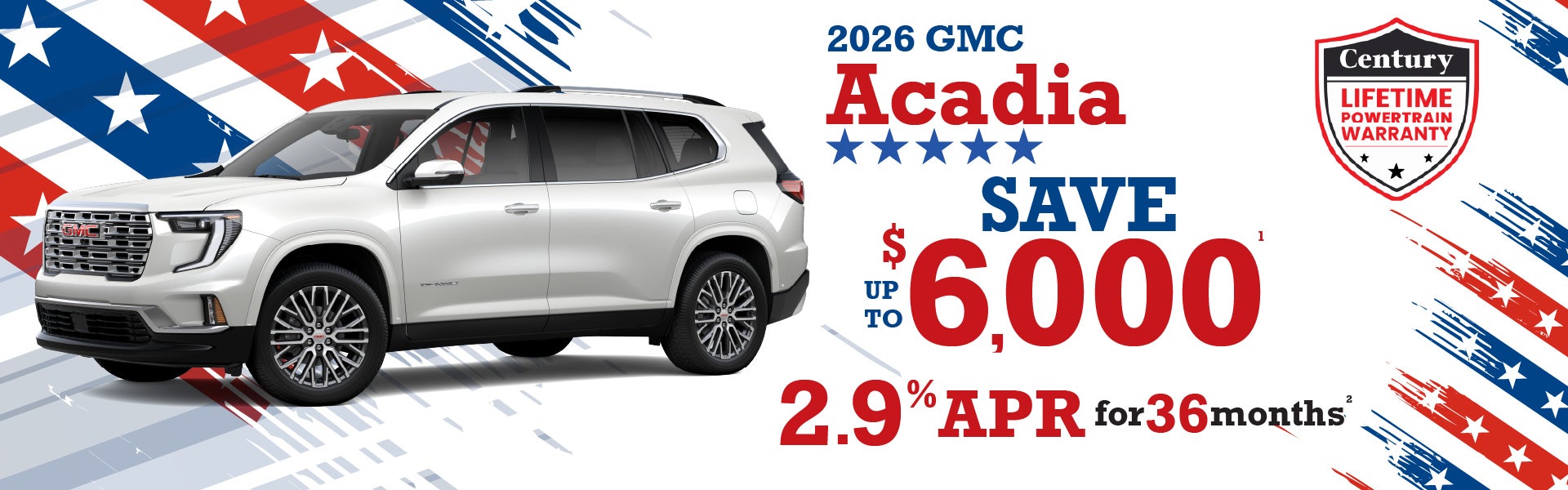 2026 GMC Acadia - up to $6000 off MSRP | 2.9% APR