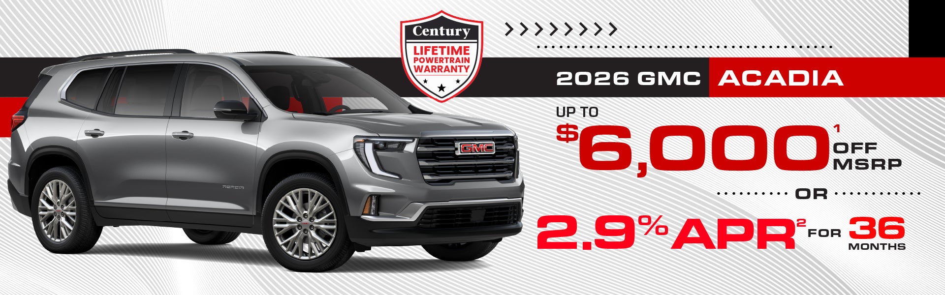 2026 GMC Acadia - up to $6000 off MSRP | 2.9% APR