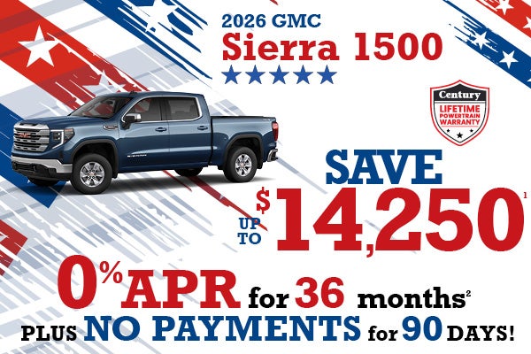 2026 GMC Sierra 1500 - up to $14,250 off MSRP