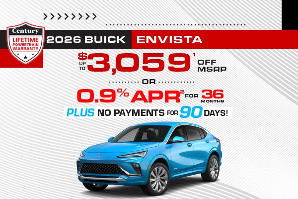 2026 Buick Envista -up to $3059 off MSRP or 0.9% APR