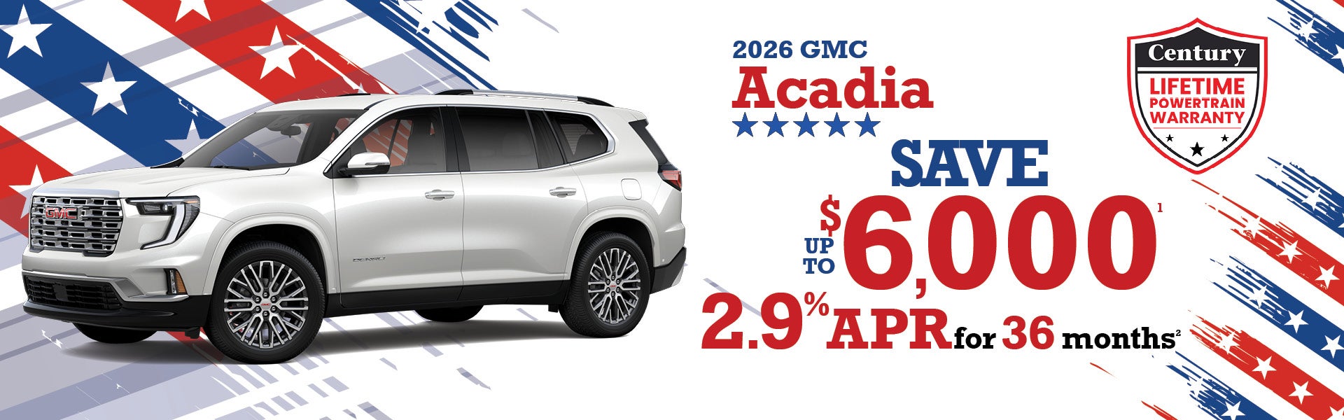 2026 GMC Acadia - up to $6000 off MSRP | 2.9% APR