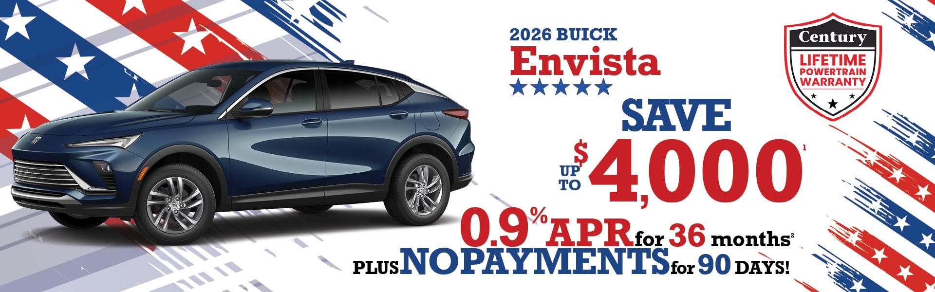 2026 Buick Envista -up to $4000 off MSRP or 0.9% APR