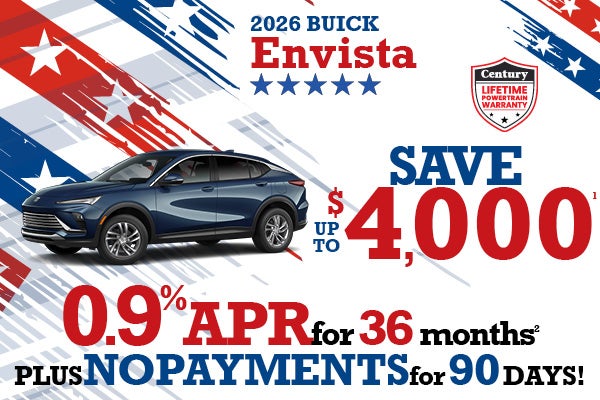 2026 Buick Envista -up to $4000 off MSRP or 0.9% APR