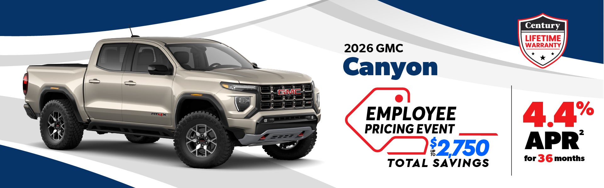 2026 GMC Canyon - Employee pricing! up to $2750 in savings