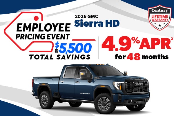 2025 GMC Sierra 2500 HD - employee pricing | 3.9% APR