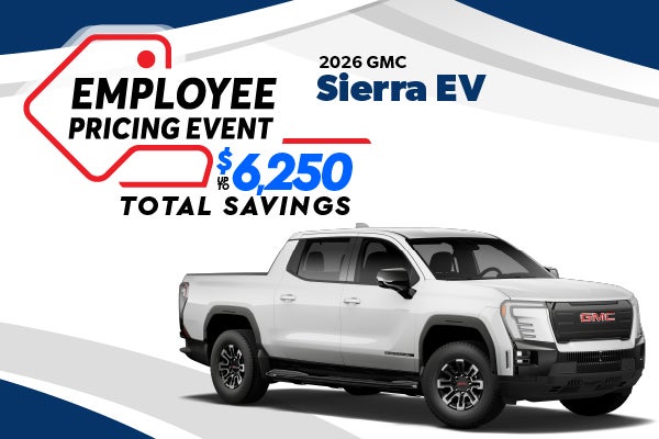 2026 GMC Sierra EV- Employee Pricing Sale