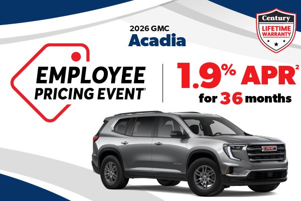 2025 GMC Acadia - employee pricing | 1.9% APR