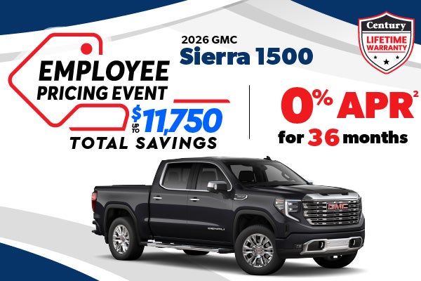 2026 GMC Sierra 1500 - Employee Pricing | 0% APR