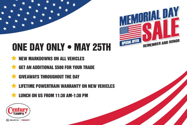 Memorial Day Sale Event - One Day Only! Markdowns and More!