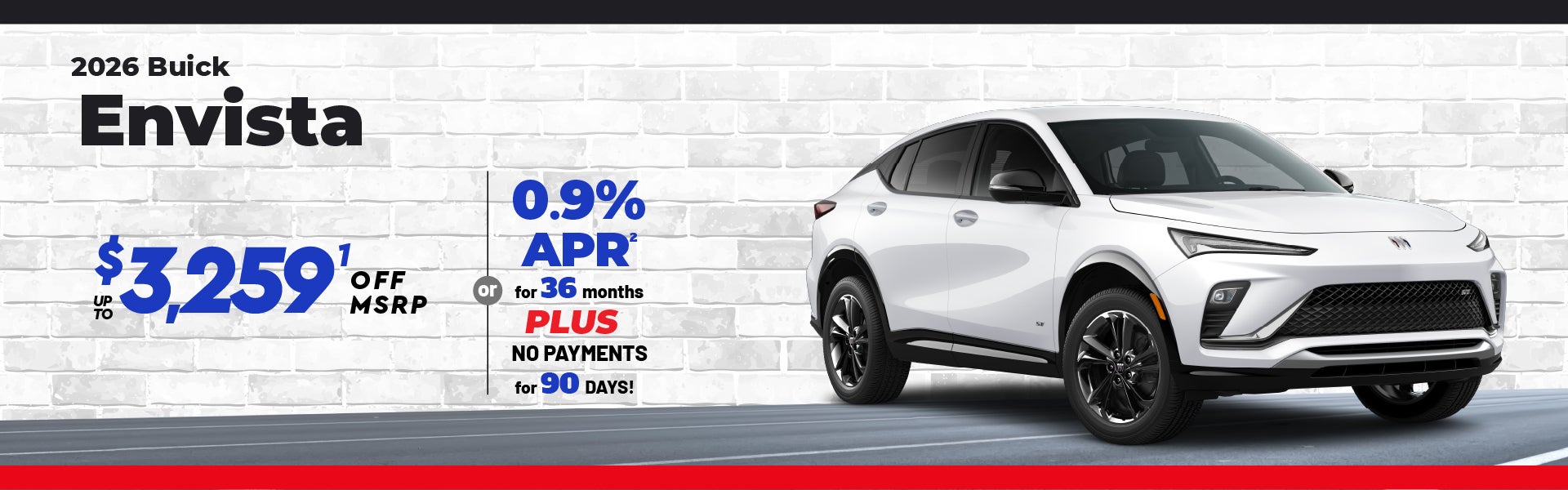 2026 Buick Envista -up to $3259 off MSRP or 0.9% APR