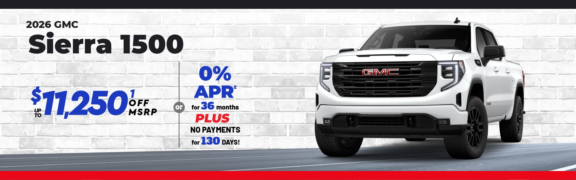 2026 GMC Sierra 1500 - up to $11,250 off MSRP