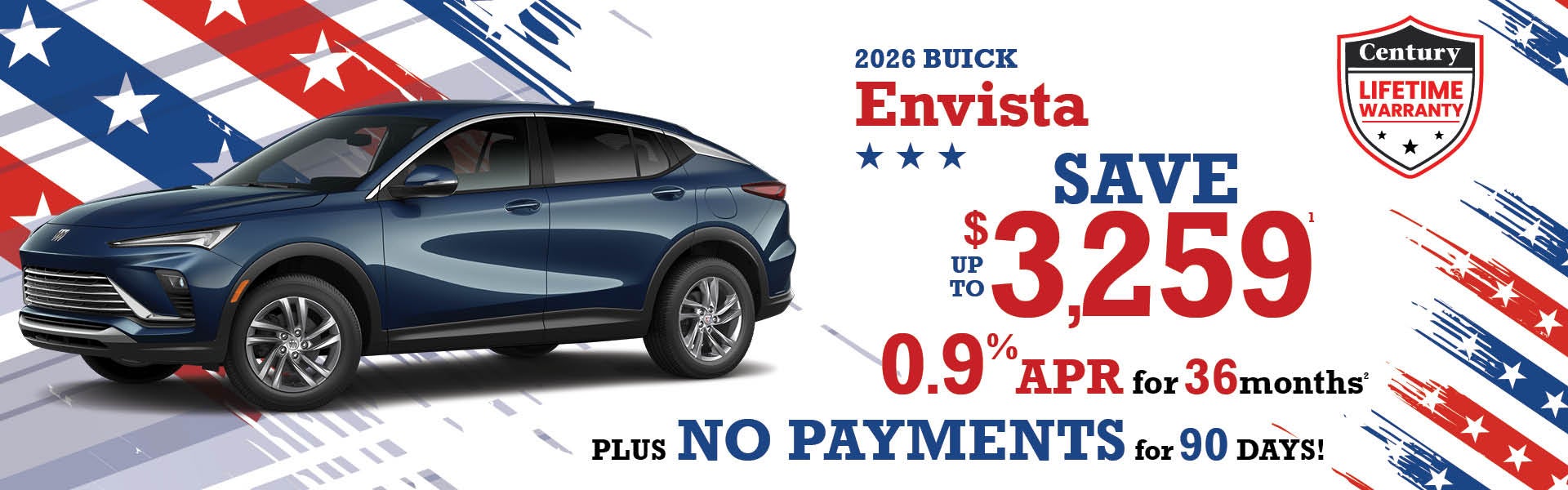 2026 Buick Envista -up to $3259 off MSRP or 0.9% APR
