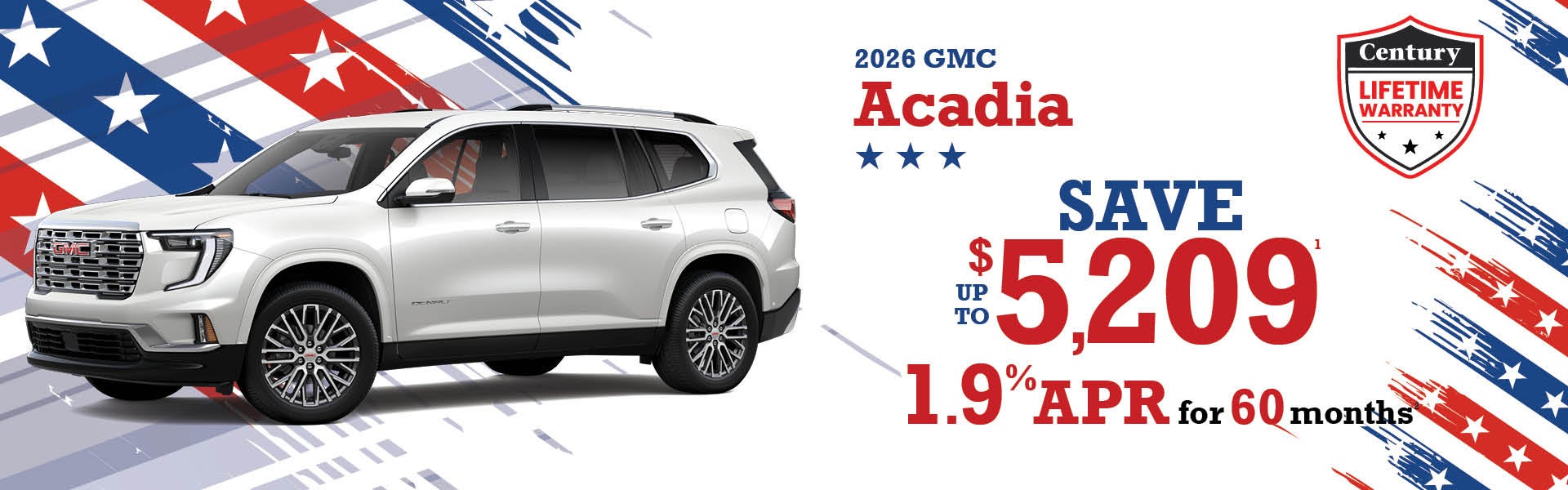 2026 GMC Acadia - up to $5209 off MSRP | 1.9% APR