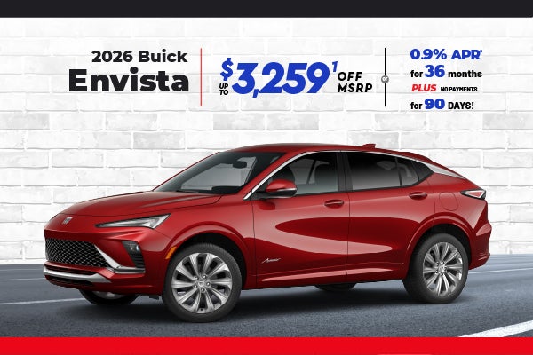 2026 Buick Envista -up to $3259 off MSRP or 0.9% APR
