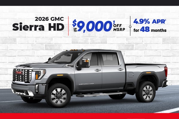2026 GMC Sierra 2500 HD - up to $9000 off MSRP | 4.9% APR