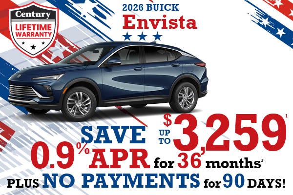 2026 Buick Envista -up to $3259 off MSRP or 0.9% APR