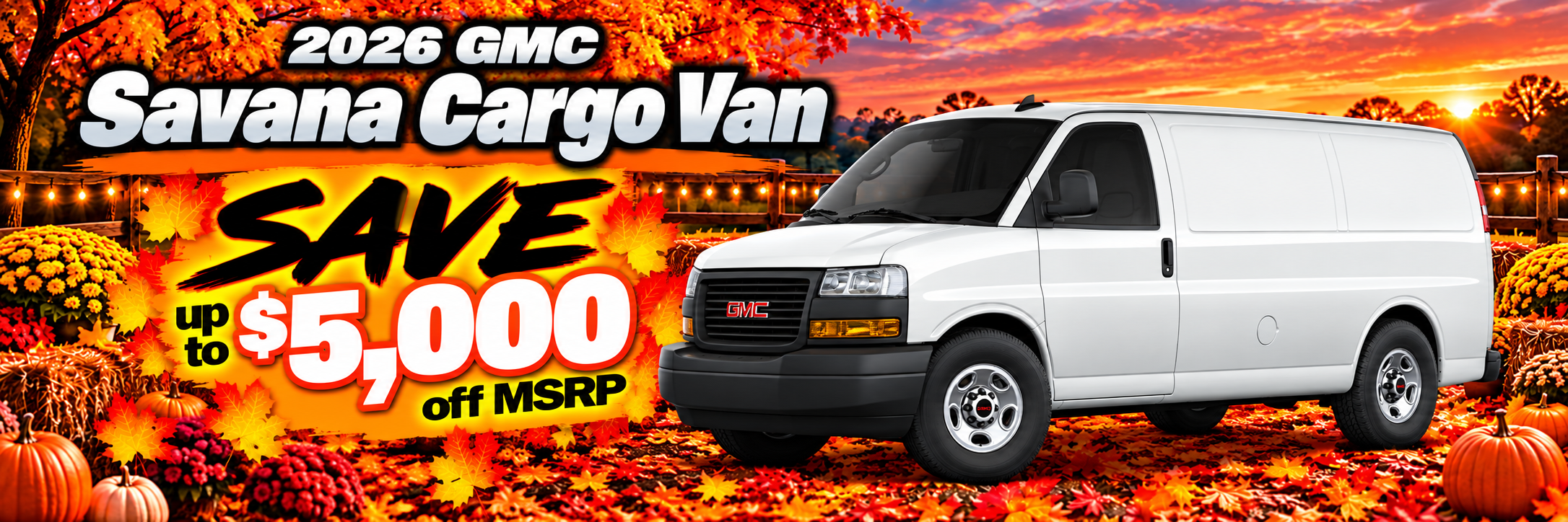 2026 GMC Savana Cargo Van - up to $5,000 off MSRP