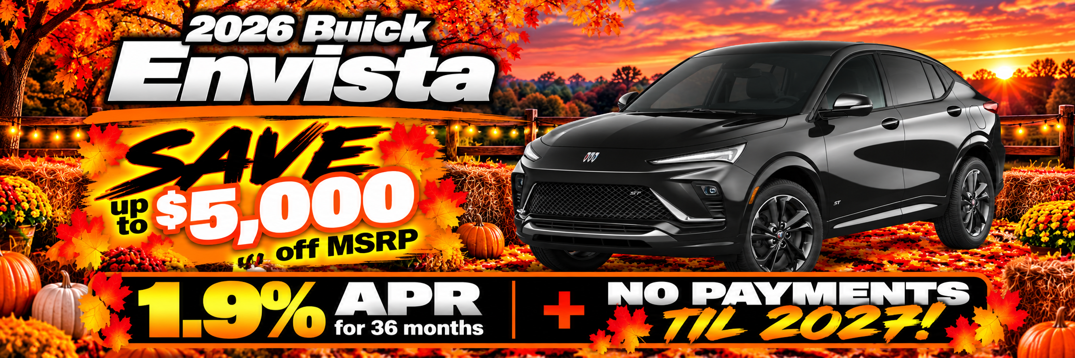 2026 Buick Envista -up to $5000 off MSRP or 1.9% APR