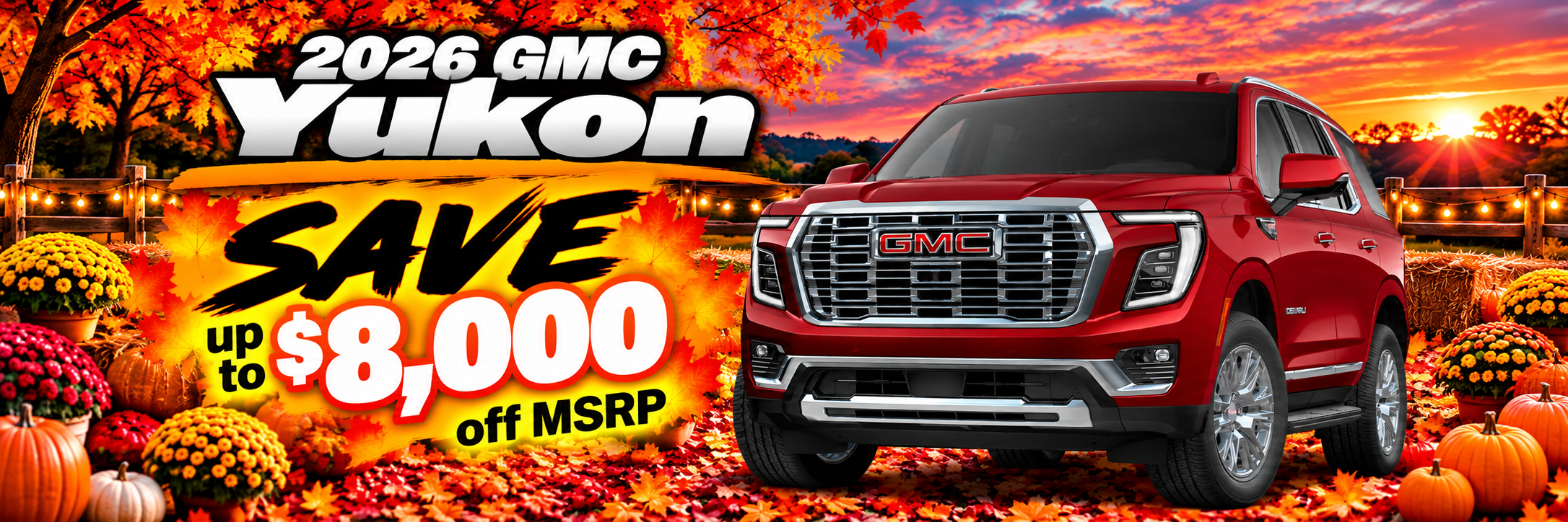 2026 GMC Yukon - up to $8000 in savings
