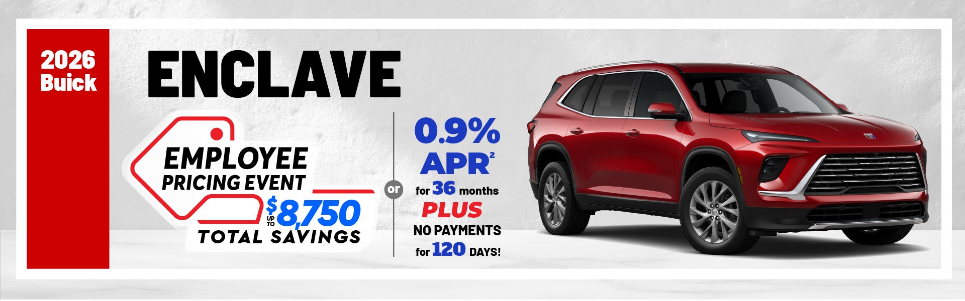 2026 Buick Enclave - up to $8750 in savings | 0.9% APR