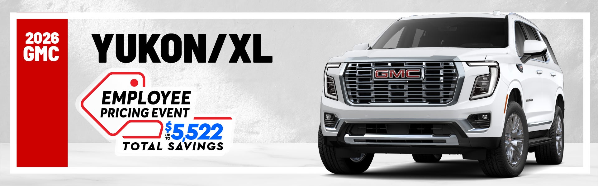 2026 GMC Yukon - up to $5522 in savings
