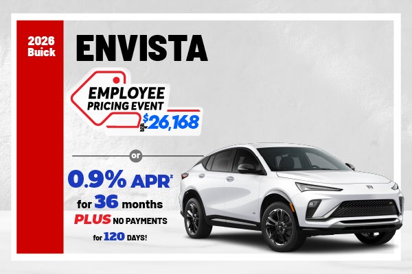 2026 Buick Envista -as low as $26,168 | Employee Pricing