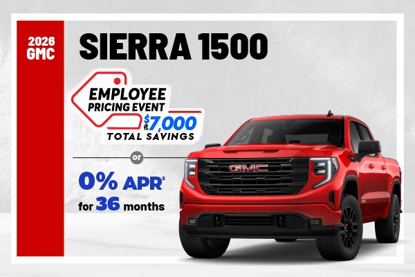 2026 GMC Sierra 1500 - Employee Pricing | 0% APR